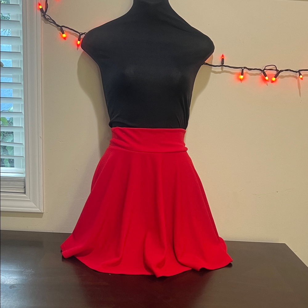 Elegant Red Women's Skirt